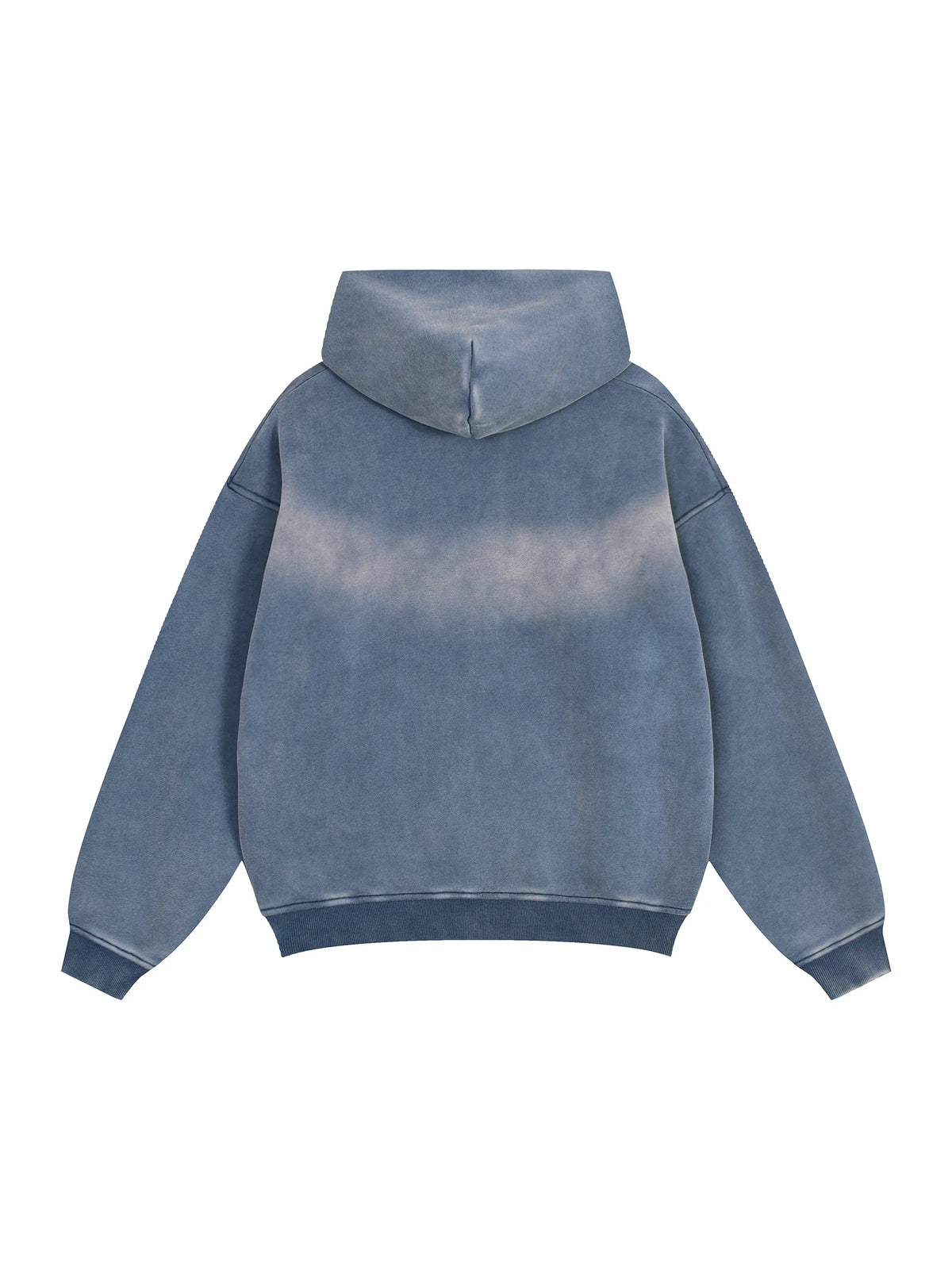 T.I.N Washed Blue Full Zip Hoodie