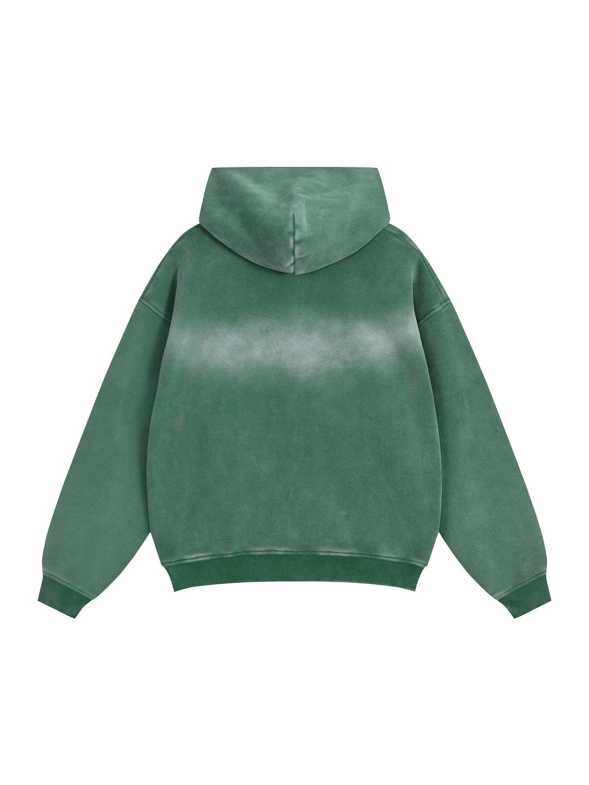 T.I.N Washed Green Full Zip Hoodie