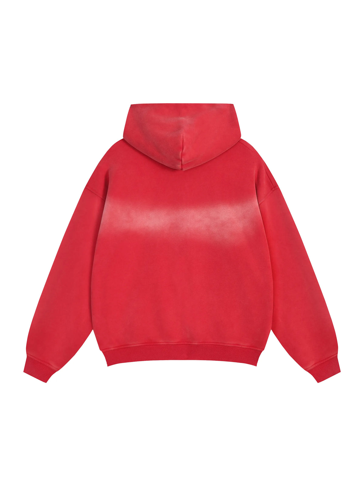 T.I.N Washed Red Full Zip Hoodie