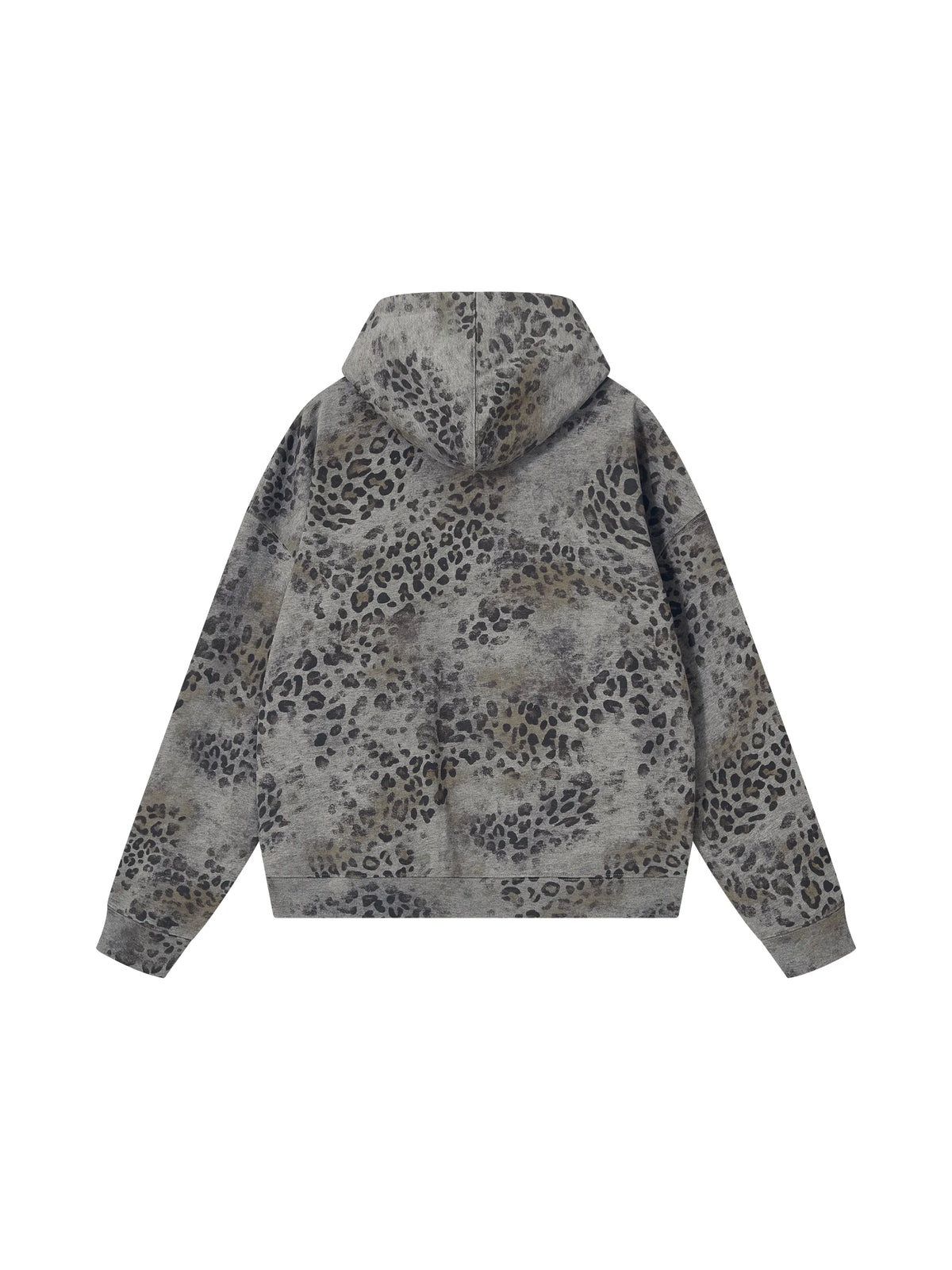 T.I.N Leopard Print Full Zip Hoodie