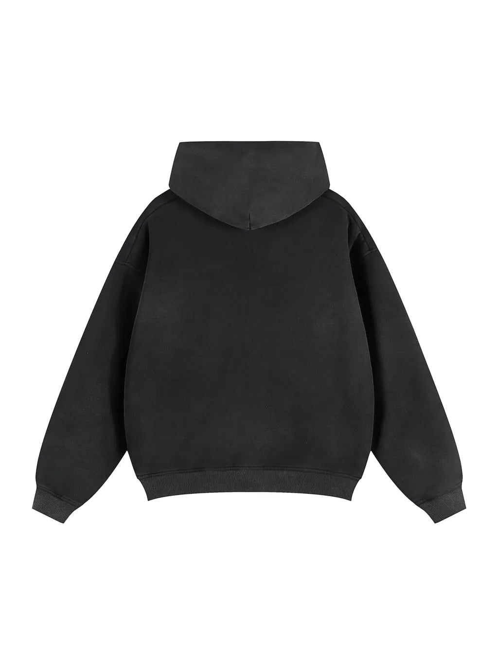 T.I.N Washed Black Full Zip Hoodie